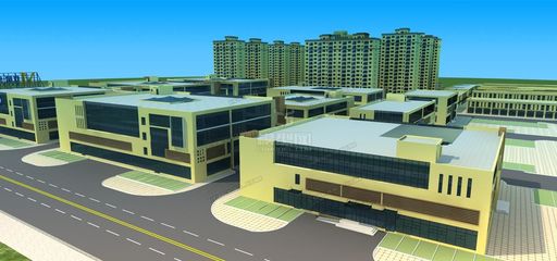 CG原創(chuàng) 模型 宇臻物流園 商貿(mào)城 廠房 物流倉庫 幼兒園 住宅 商業(yè) 紅星美凱龍-CG模型網(wǎng)(cgmodel)-專注CG模型